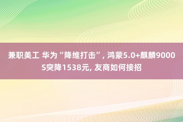 兼职美工 华为“降维打击”, 鸿蒙5.0+麒麟9000S突降1538元, 友商如何接招